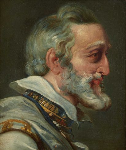 null ANONYME
Portrait de Henri IV
Huile sur toile.
44 x 37 cm 
(petit accident)