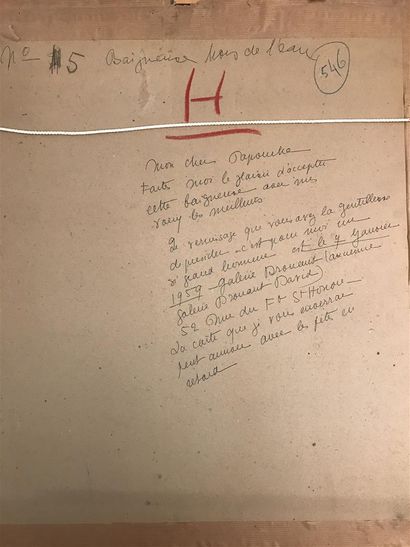 null Madeleine LUKA (1894-1989)
Baigneuse
Gouache sur papier, signé en bas à droite....