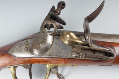 null FUSIL d'infanterie, modèle 1777 modifié AN 9. Platine de la Manufacture Impériale...