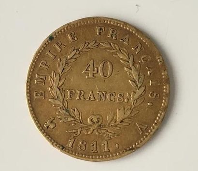null FRANCE, une pièce de 40 Francs or, 1811.
Poids: 12.8 g 