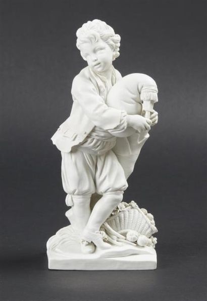 null SÈVRES
Figure en biscuit de porcelaine dure représentant le joueur de cornemuse.
Marqué...