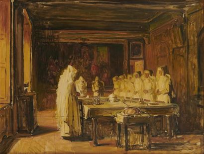 null Joseph BAIL (Limonest 1862 - Paris 1921)
Le repas des religieuses
Sur sa toile...