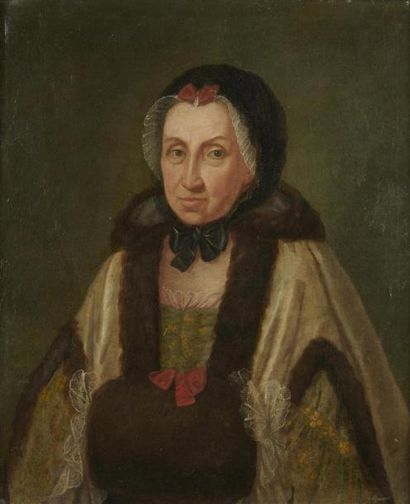 null BAUDEN, 1773 (Actif en 1773)
Portrait de femme à la fourrure
Portrait d'un magistrat
Paire...