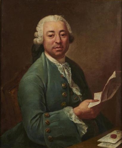 null Ecole FRANCAISE de la fin du XVIIIème siècle
Portrait d'homme tenant une lettre
Toile
73,5...