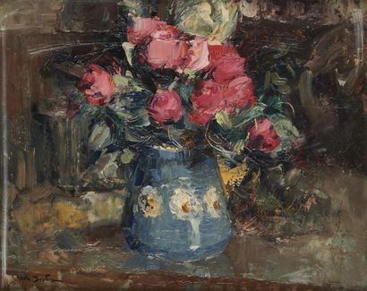 null Abel BERTRAM (1871-1954)
Bouquet de roses
Huile sur toile, signée en bas à gauche.
33...