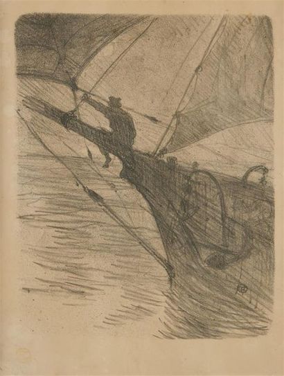null D'après Henri de TOULOUSE-LAUTREC (1864-1901) 
Oceano Nox 
Lithographie
30 x...