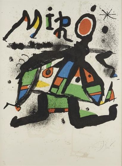 null Joan MIRO (1893-1983)
Composition
Estampe en couleurs, numérotée 75/75 et signée...