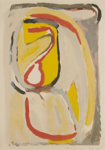 null Bram VAN VELDE (1895-1981)
Composition
Estampe en couleurs, justifiée e.a. en...