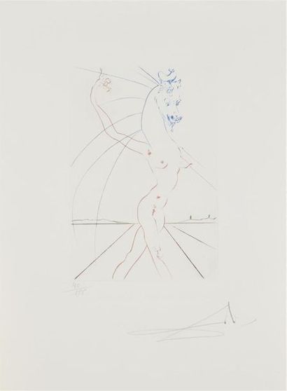 null Salvador DALI (1904-1989)
Hippofemme
Eau forte numérotée 40/175 en bas à gauche...