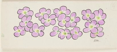 null Henri MATISSE (1869-1954)
Fleurs
Suite de cinq dessins originaux exécutés pour...