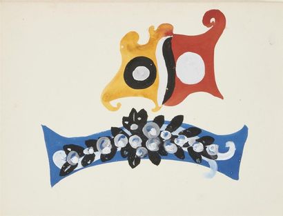 null André DERAIN (1880-1954)
Projet 
Gouache sur papier.
24.5 x 32 cm
Ancienne Collection...