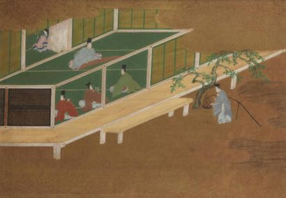 null JAPON, Ecole TOSA - Milieu Epoque EDO (1603 - 1868)
Suite de huit encres polychromes...