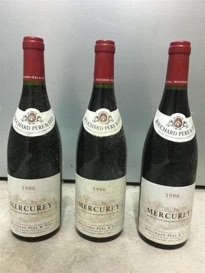 null BOUCHARD PERE & FILS. Mercurey. 1996. Trois bouteilles. 
