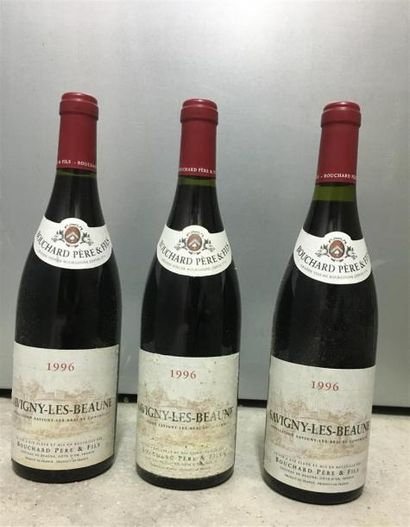 null BOUCHARD PERE & FILS. 1996. Savigny les Beaune. Trois bouteilles. Une étiquette...
