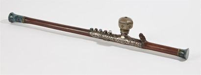 null CHINE Fin du XIXe siècle, début du XXe siècle: 
Pipe à opium en bambou, les...