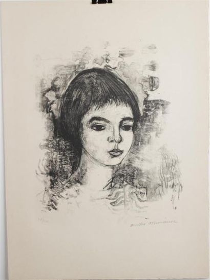 null MINAUX André(1923-1986)
Jeune fille
Lithographie signée en bas à droite et numérotée...
