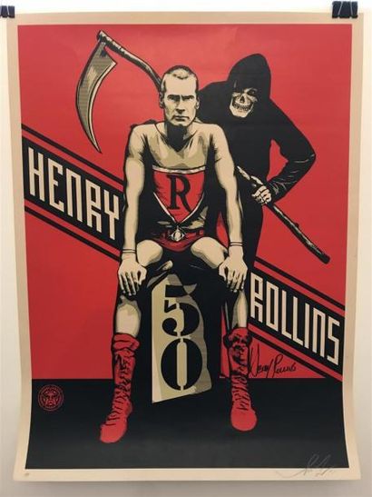 null Shepard FAIREY (1970)
Henry Rollins
Sérigraphie, signée en bas à droite et justifiée...