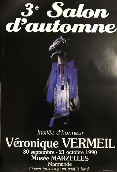 null LOT d'affiches des expositions de Véronique VERMEIL.