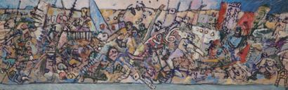 null Jean DASSONVAL (Né en 1939)
Composition, circa 1988
Acrylique sur papier marouflé...