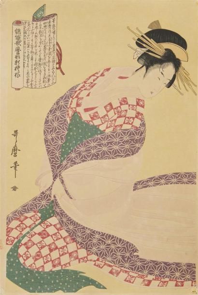 null JAPON - Emboitage comprenant des etudes et estampes japonaises. 