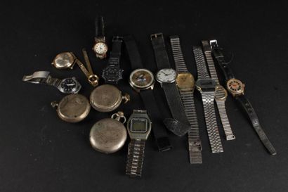 null * IMPORTANT LOT de montres modernes dont YEMA, KELTON, PEGIEL, montre de la...