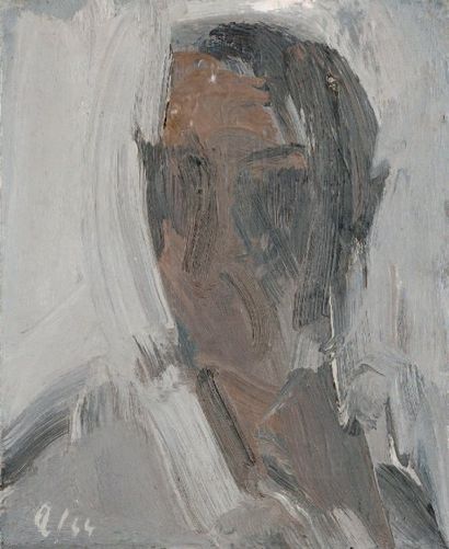 Fermin AGUAYO (1926-1977) Portrait d'homme, 1964. Huile sur panneau, signée et datée...