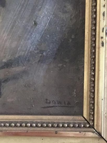 null DORIA
Mousquetaires 
Huile sur toile signée en bas à droite
24 x 13.5 cm