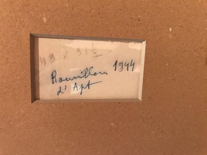 null Henri HAYDEN (1883-1970)
Roussillon d'Apt 
Dessin à l'encre sur papier signé,...