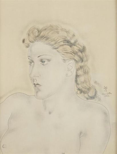 null Tsuguharu FOUJITA (1886-1968)
Portrait de femme, 1931
Lithographie couleurs...
