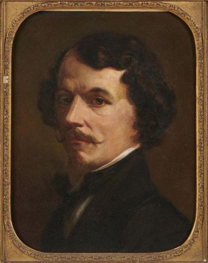 null Anatole DAUVERGNE
(Coulommiers 1812 - 1870)
Portrait d'homme
Sur sa toile d'origine
46,5...