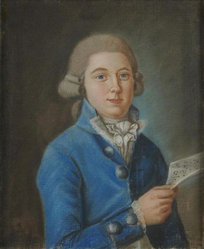 null Ecole FRANCAISE de la fin du XVIIIème siècle
Portrait d'un jeune chanteur
Pastel
45,5...