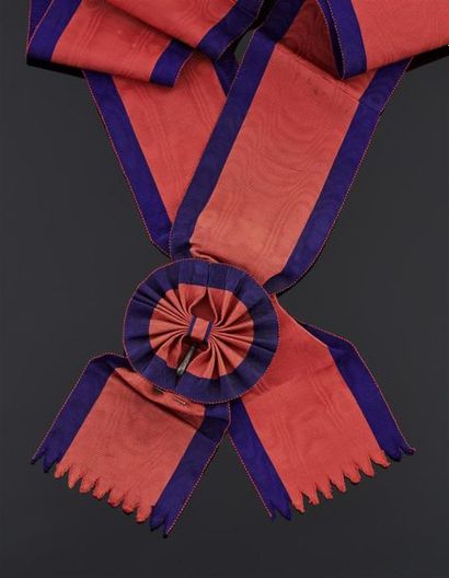 null Empire du Japon - Ordre du Chrysanthème, fondé en 1876, écharpe de grand cordon...