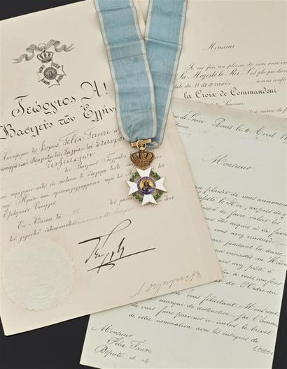null Royaume de Grèce - Ordre du Sauveur, fondé en 1833, bijou de commandeur du deuxième...
