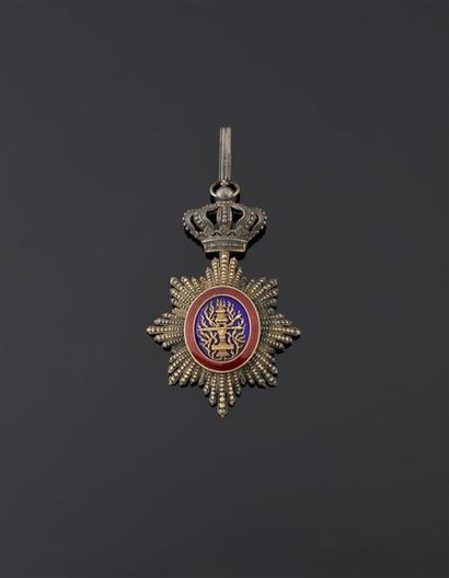 null Royaume du Cambodge - Ordre royal du Cambodge, fondé en 1863, bijou de grand-croix...