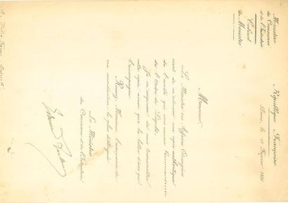 null Royaume de Belgique - Ordre de Léopold, fondé en 1832, lettre d'annonce du Maréchal...