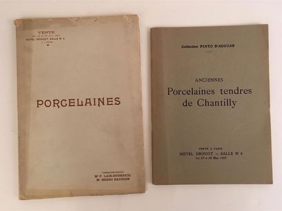 null CATALOGUES DE VENTE
- Collection Pinto d'Aguiar : Porcelaines tendres de Chantilly,...