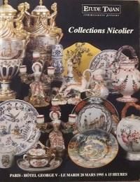 null CATALOGUE DE VENTE : 
Collections Nicolier, Tajan, Hôtel Georges V, 28 mars...