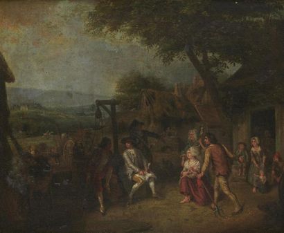 null Ecole Française vers 1780, entourage de Pierre Alexandre Wille 
La collecte...