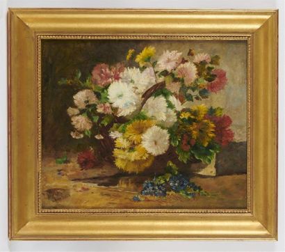 null Eugène Henri CAUCHOIS (1850-1911)
Nature morte aux fleurs
Huile sur toile signée...