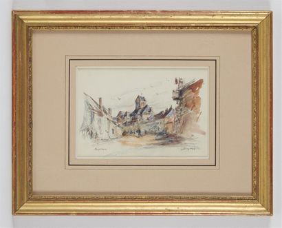 null Georges-Edmond DARGOUGE (1897- 1990)
Suite de quatre aquarelles sur papier signées...