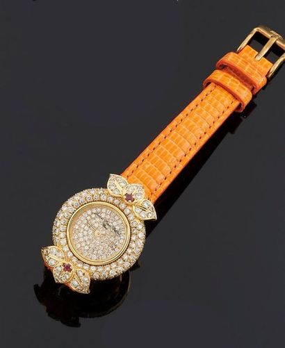 null Jean & Pierre BELLIN Paris.
Montre bracelet de dame, la montre de forme ronde...