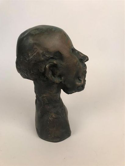 null Jean ROULLAND (Né en 1931)
Buste d'Hippocrate
Epreuve en bronze à patine brune...