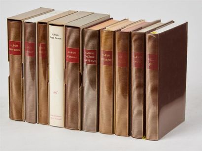 null ALBUMS DE LA PLÉIADE. Paris, NRF, 1966-2000. 10 volumes in-12, reliure cuir...