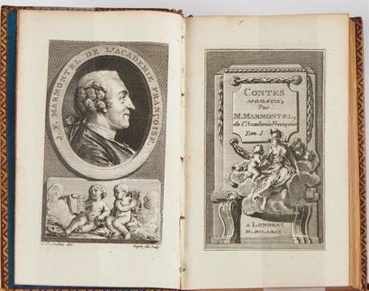 null Jean-François MARMONTEL. Contes moraux. Londres (Paris, Cazin), 1780. 3 volumes...