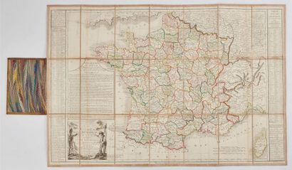 null POIRSON. Carte de la république de France divisée en 85 départements. Paris,...