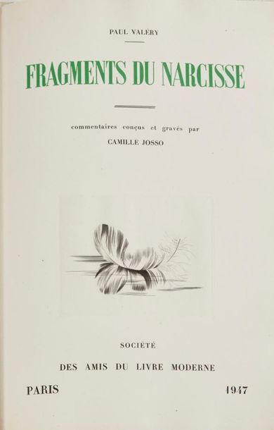null Paul VALERY. Fragments du Narcisse. Paris, Société des Amis du Livre Moderne,...