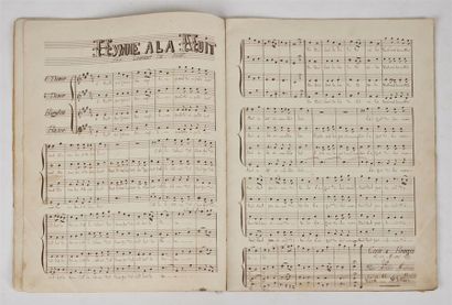 null MANUSCRIT du XIXème siècle . Alexis GODU. Partition musicale. Bourges, 1878....