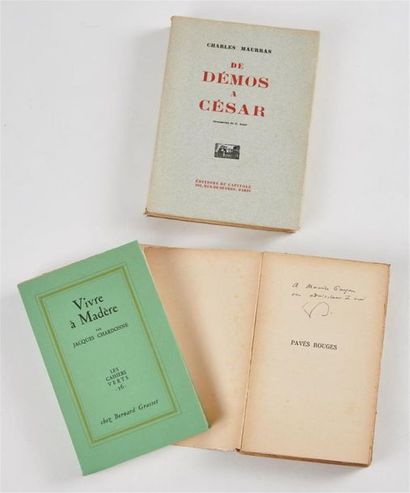 null Charles MAURRAS. De Démos à César Tome I. Paris, Capitole, 1930. In-8, broché.	
EDITION...