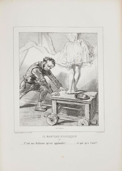 null GAVARNI. Oeuvres nouvelles. Paris, Michel Levy, s.d. (1852-1853). Petit in-folio,...