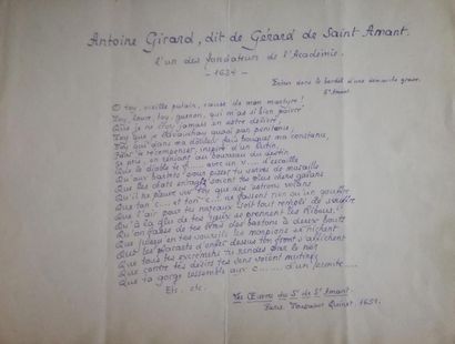 null LOUYS (Pierre) poète et écrivain français (1870-1925)
2 poèmes autographes (sans...